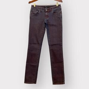 Prana NEW Womens Skinny Jeans sz 6/28 Low Rise Denim Pants Peacock Coloring Gray